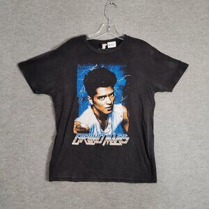 Bruno Mars Women Shirt‎ Medium Black  Moonshine Jungle Tour Graphic Print Tee